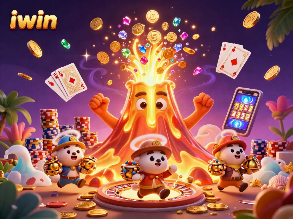 Enhance your gaming experience with iwin's thrilling casino scene showcasing vibrant treasures.