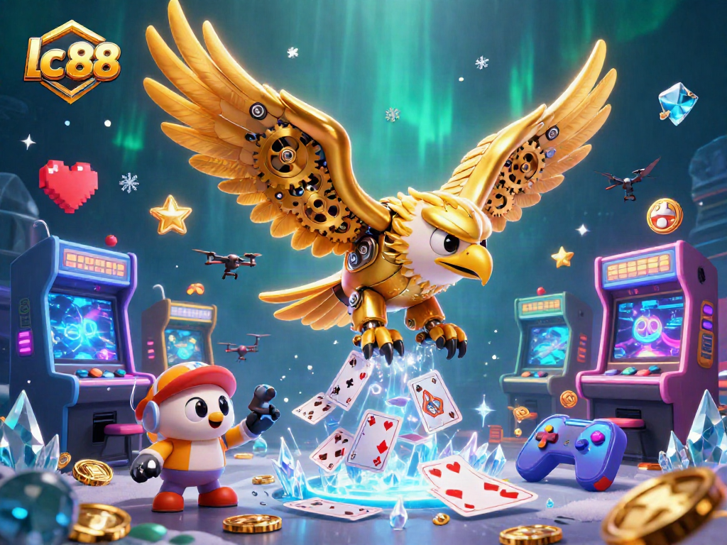 Experience thrilling gameplay with lc 88's vibrant casino elements and exciting holographic visuals.