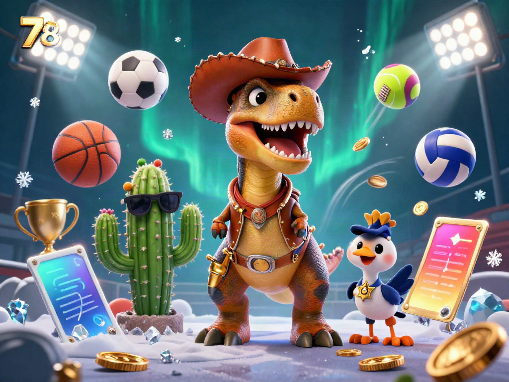 Engage with the thrilling 78win gambling scene featuring dynamic characters and casino elements.