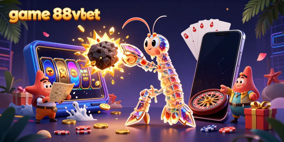 Experience vibrant gaming with game 88vbet featuring dynamic characters amidst casino action.