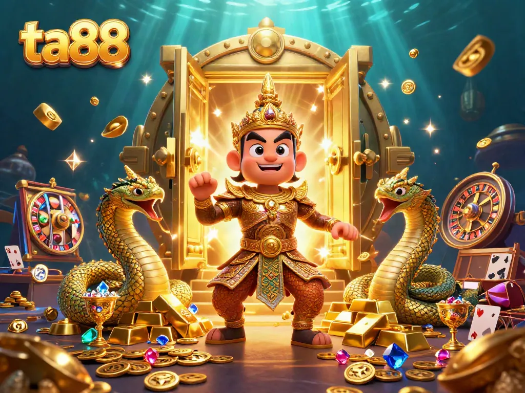 Engage with ta88's vibrant casino experience featuring guardians, treasures and slot elements.