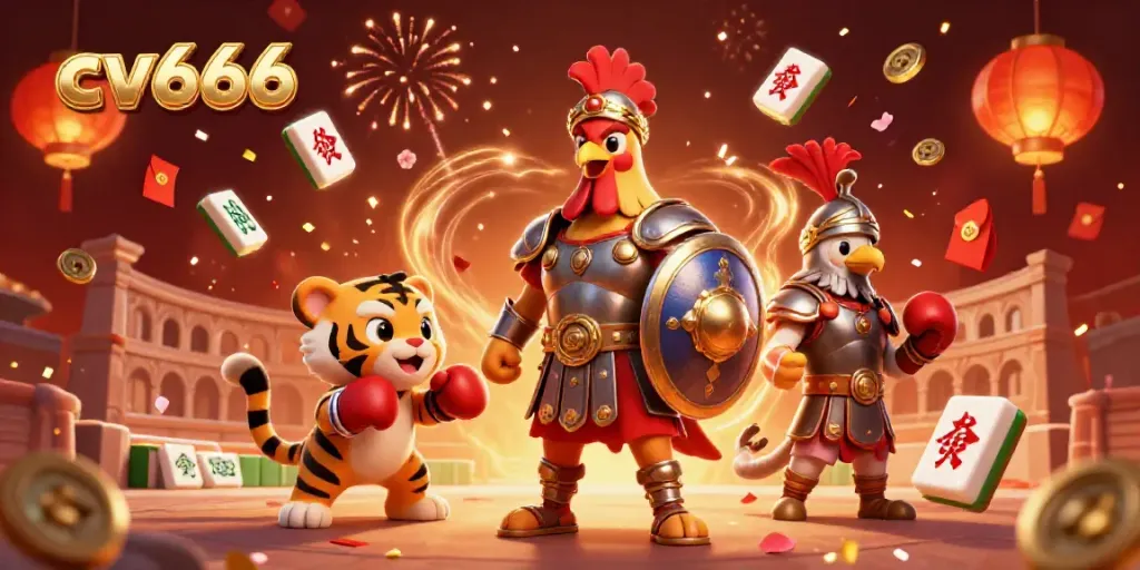 Engage in epic battles and online gaming with cv666's vibrant Casino-themed 3D illustration.